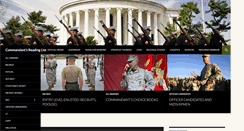 Desktop Screenshot of commandantsreadinglist.us