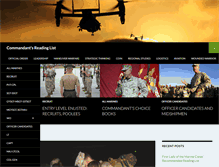 Tablet Screenshot of commandantsreadinglist.us